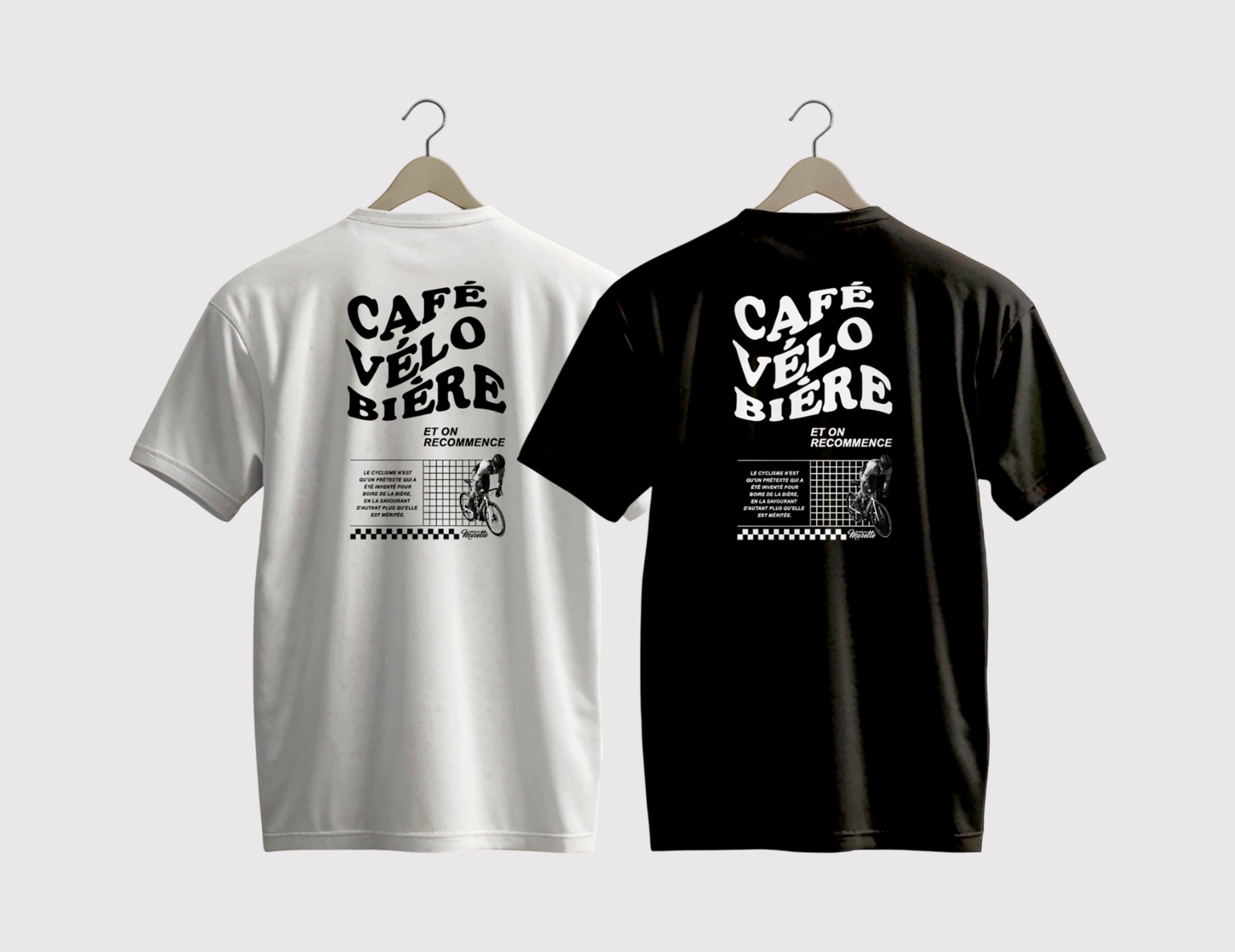 T-shirt "Café vélo bière"