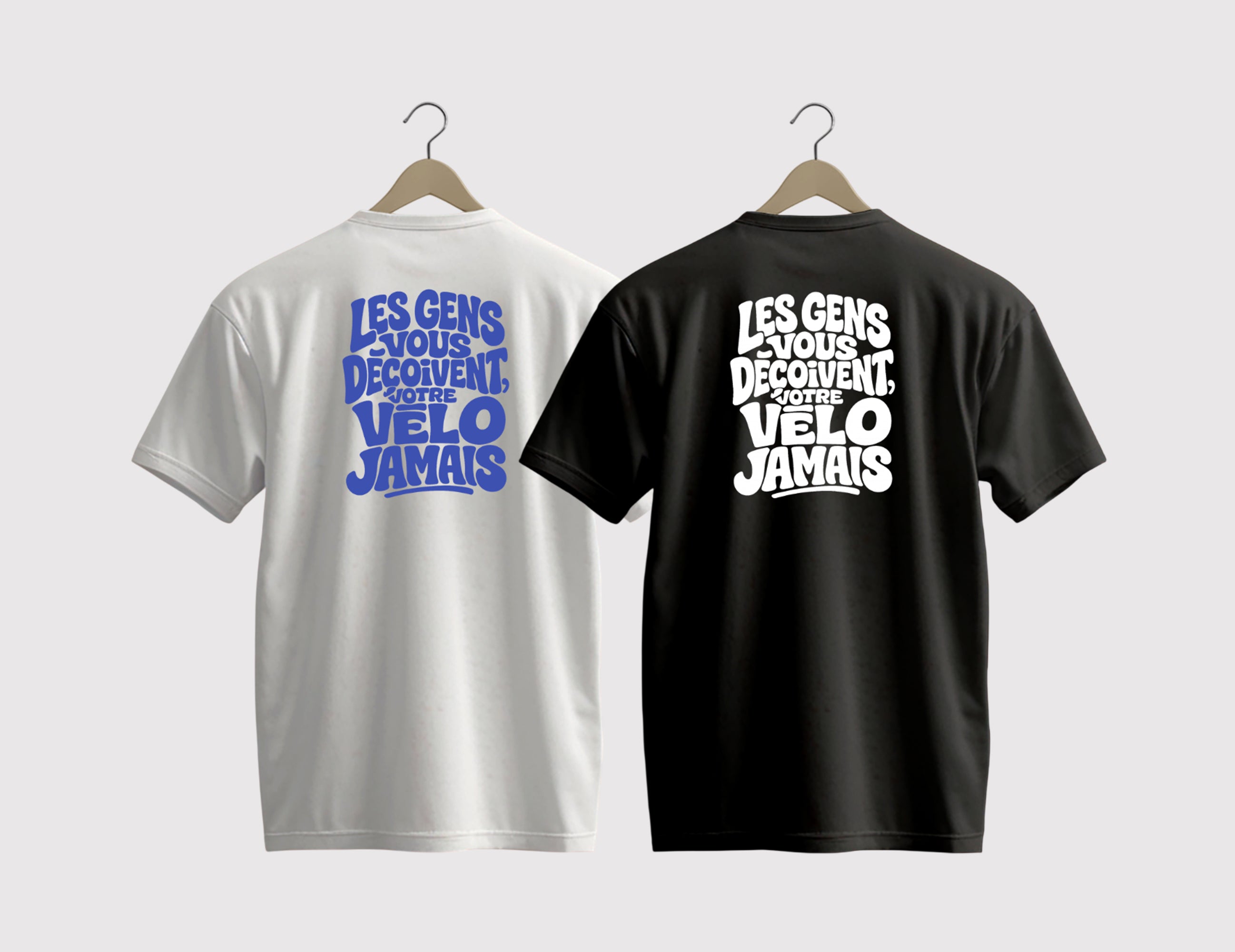 T-shirt "Les gens vous déçoivent, votre vélo jamais"