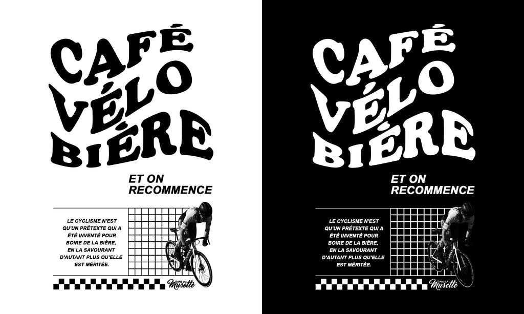 T-shirt "Café vélo bière"