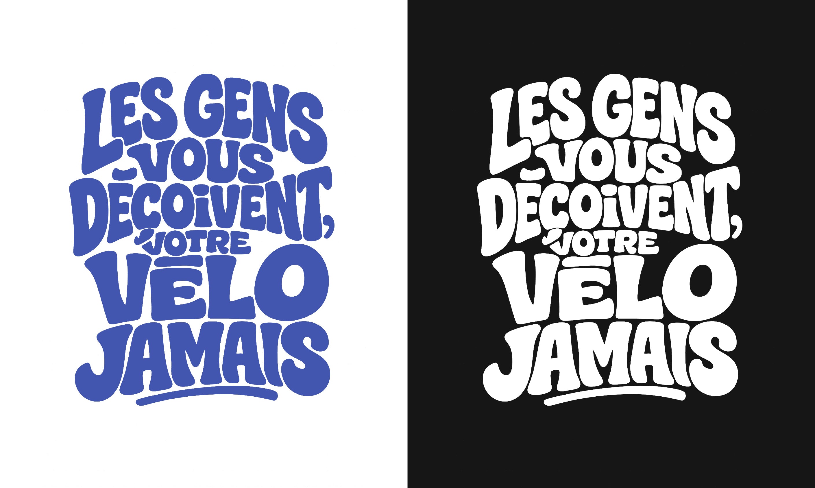 T-shirt "Les gens vous déçoivent, votre vélo jamais"