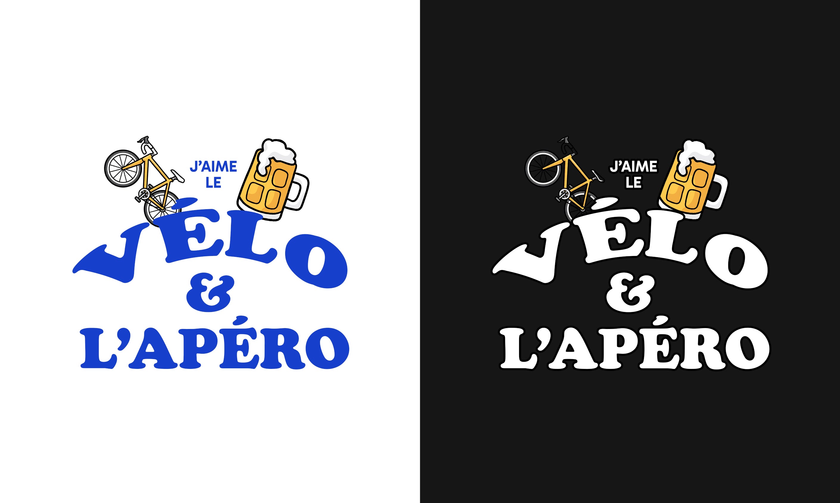 T-shirt "J'aime le vélo et l'apéro"